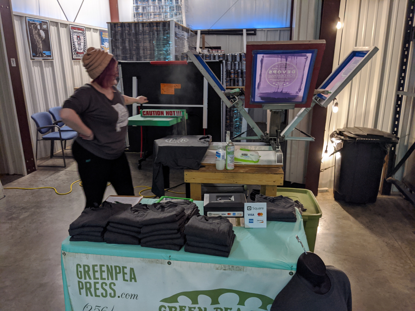 Green Pea Press making custom t-shirts - Image by JD Black